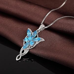Amazon.com: Jiahanzb Arwen Evenstar Necklace Pendant for